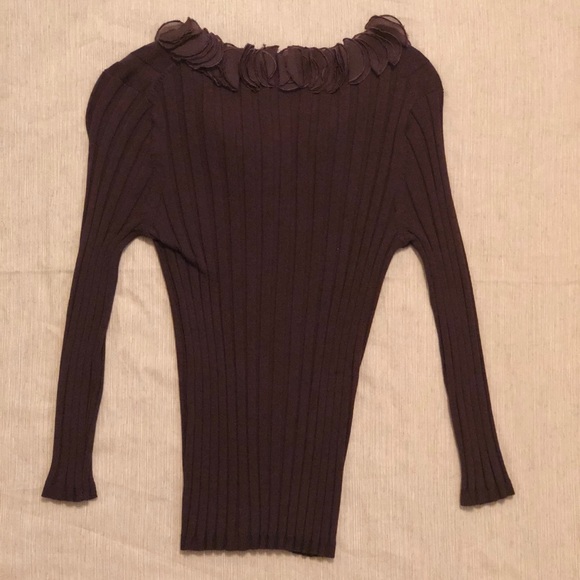 Sandra King Lifestyle Brown Top, size L - Picture 2 of 5